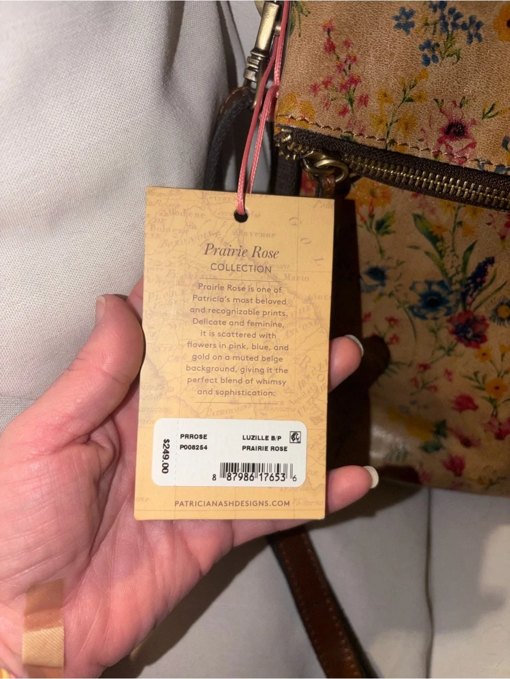 NWT Patricia Nash Prairie Rose Luzille convertible backpack